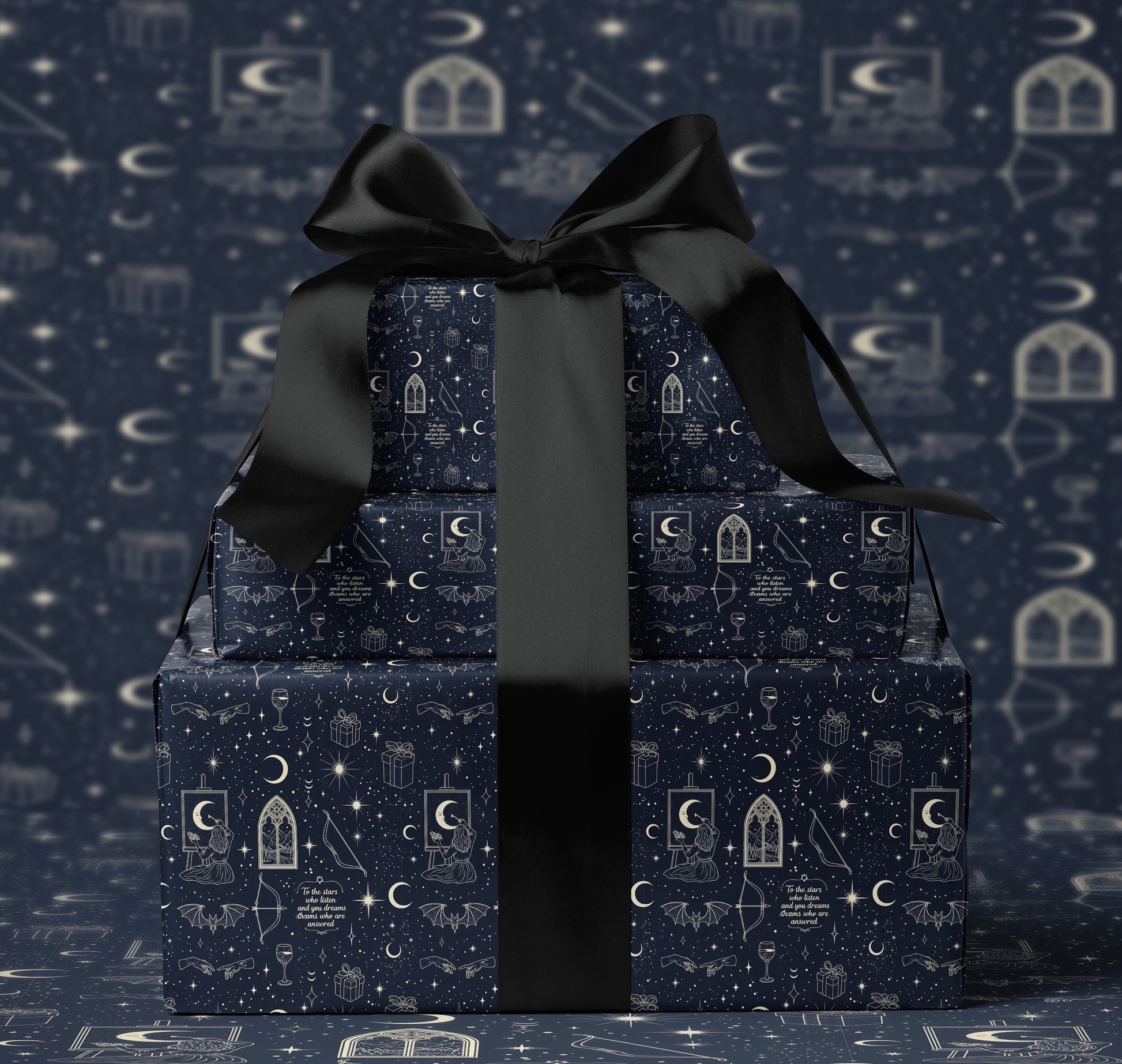 To the Stars Who Listen Wrapping Paper - MagicMerchEmporium