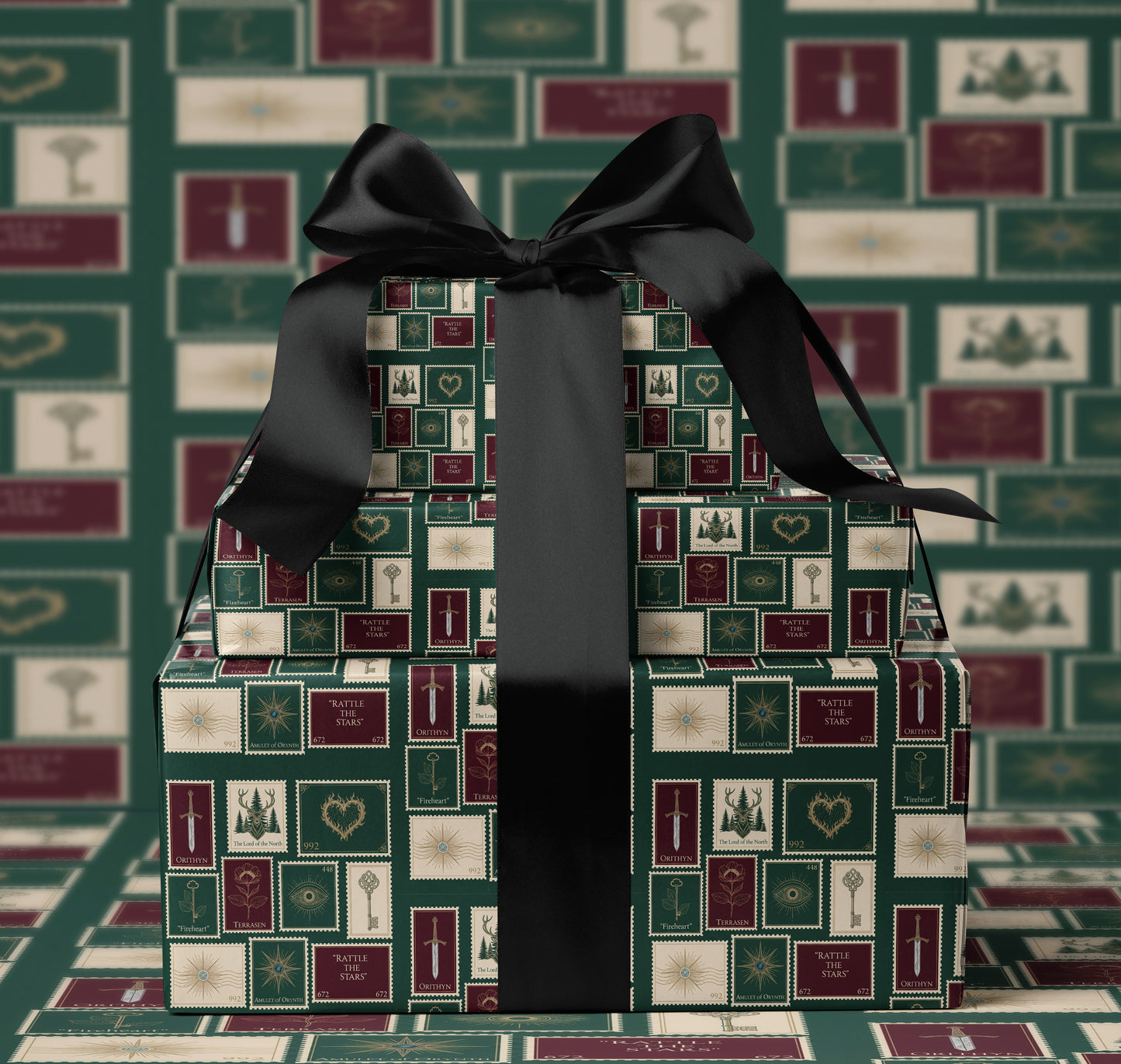 TOG retro postage Wrapping Paper - MagicMerchEmporium