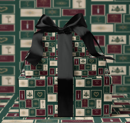TOG retro postage Wrapping Paper - MagicMerchEmporium