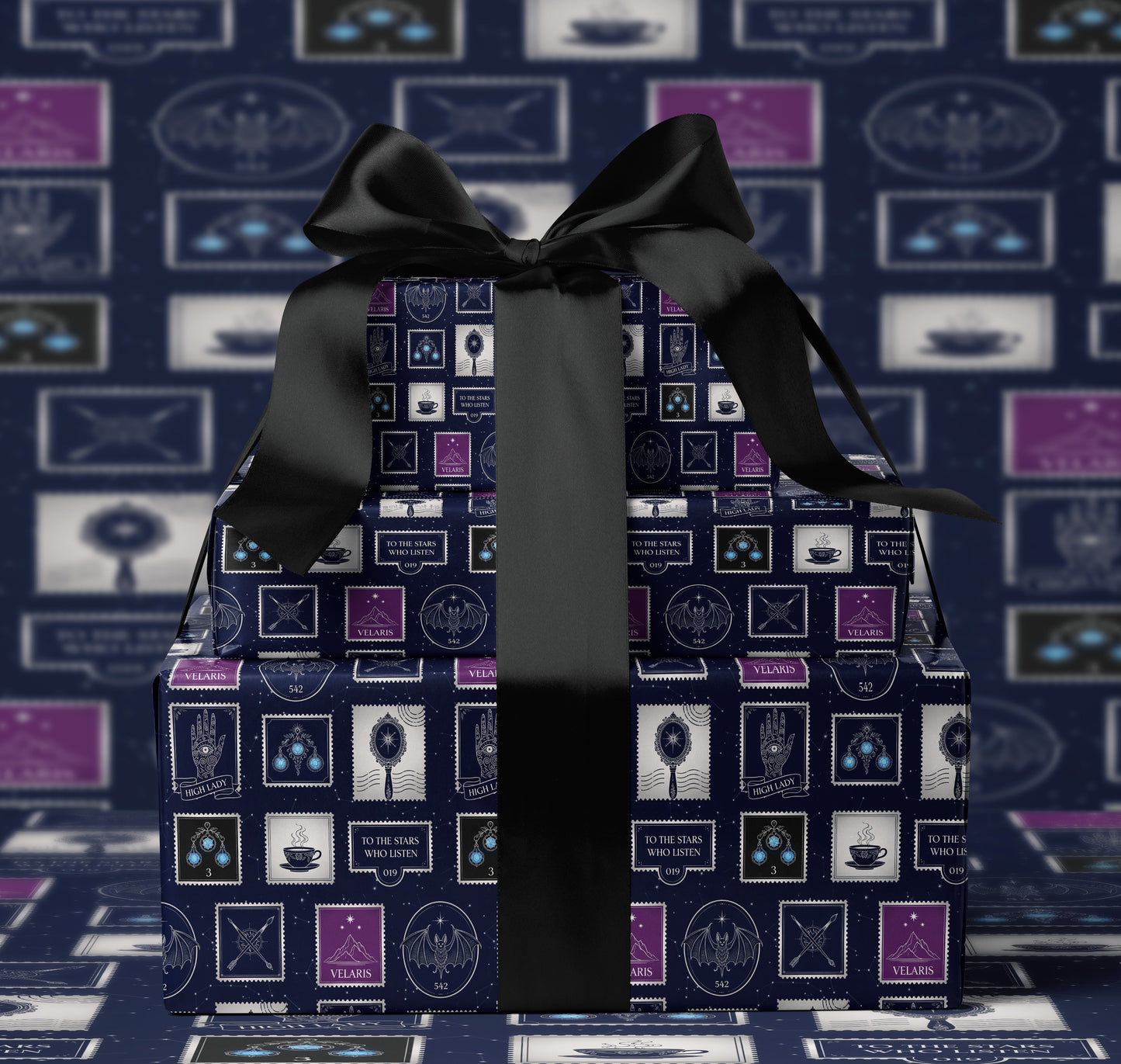Luxury ACOTAR Velaris Wrapping Paper - MagicMerchEmporium