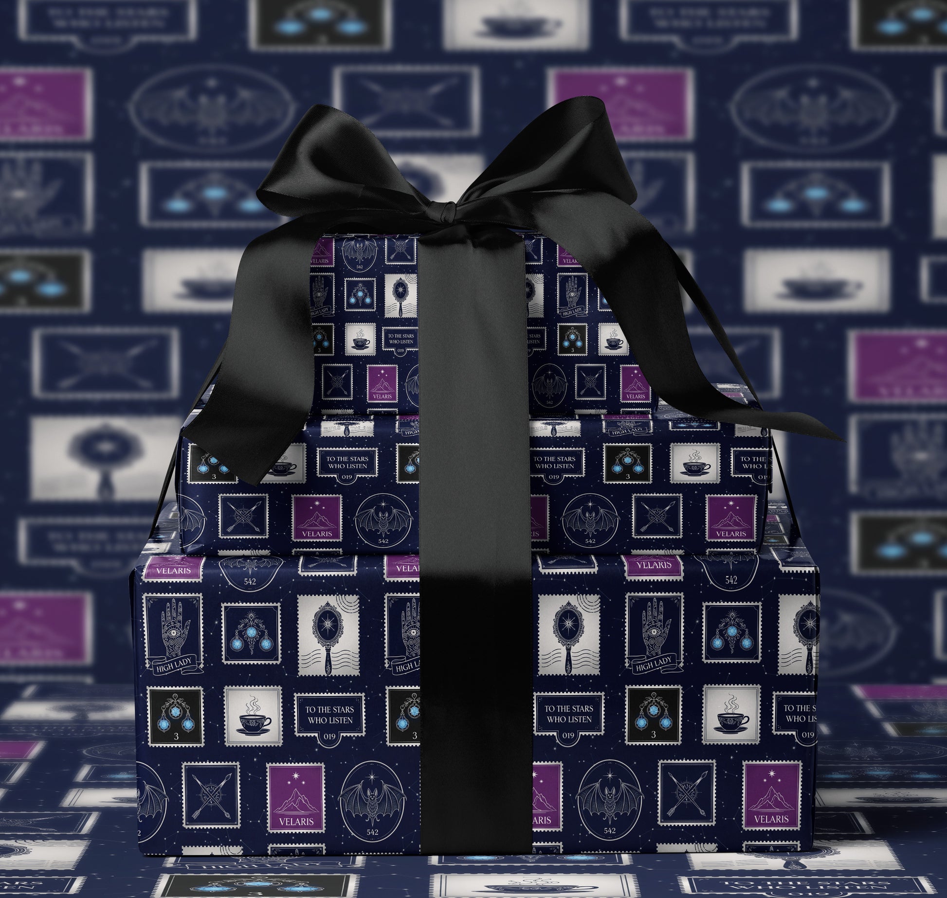 Luxury ACOTAR Velaris Wrapping Paper - MagicMerchEmporium