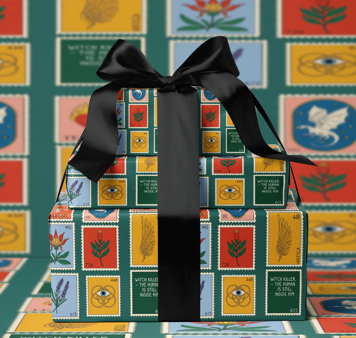 Stamp Throne of Glass Wrapping Paper - MagicMerchEmporium