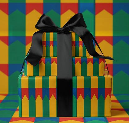 Wizard House Pattern Wrapping Paper