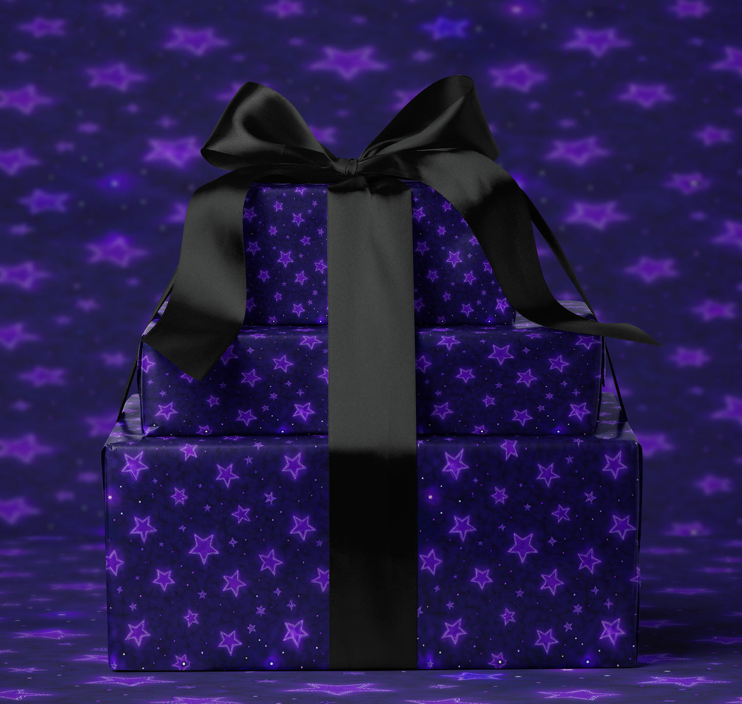 Dark Cosmic Sky Wrapping Paper