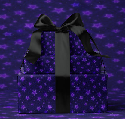 Dark Cosmic Sky Wrapping Paper