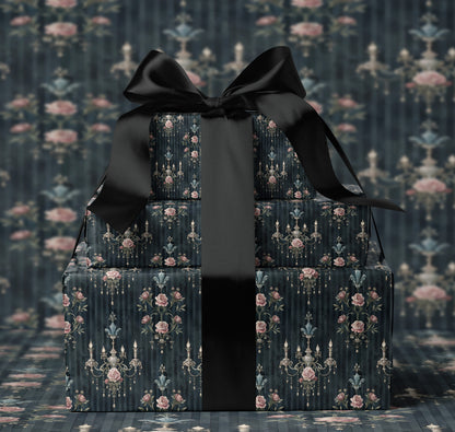 Regal Chandelier Pattern Wrapping Paper