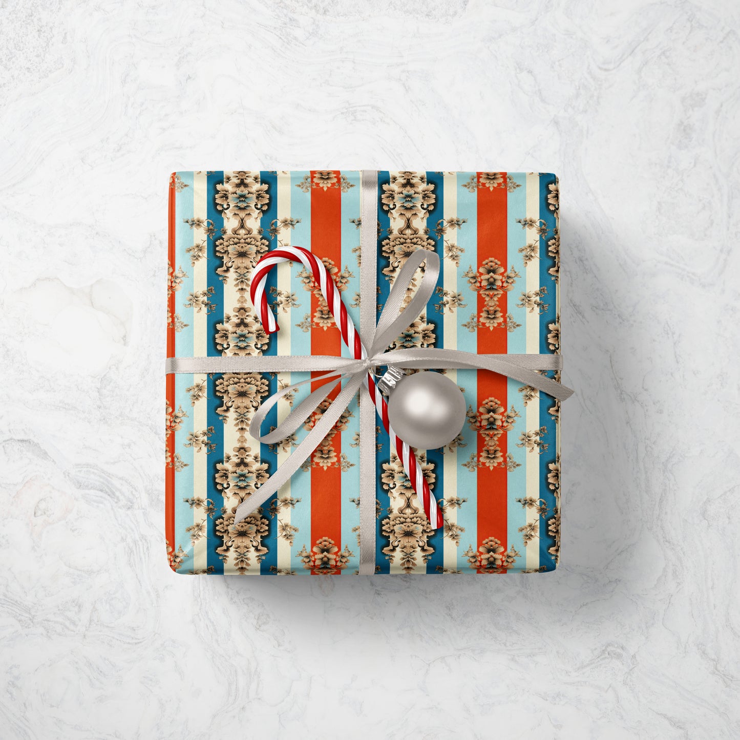 Ornate Baroque Pattern Wrapping Paper