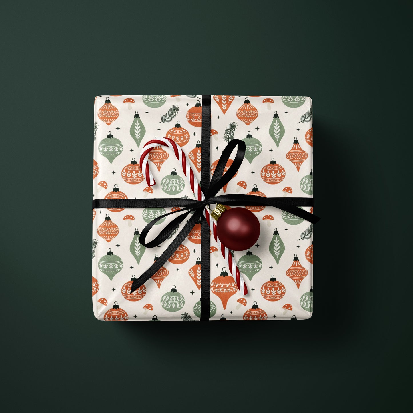 Retro Holiday Wrapping Paper
