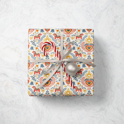 Dala Horse Wrapping Paper