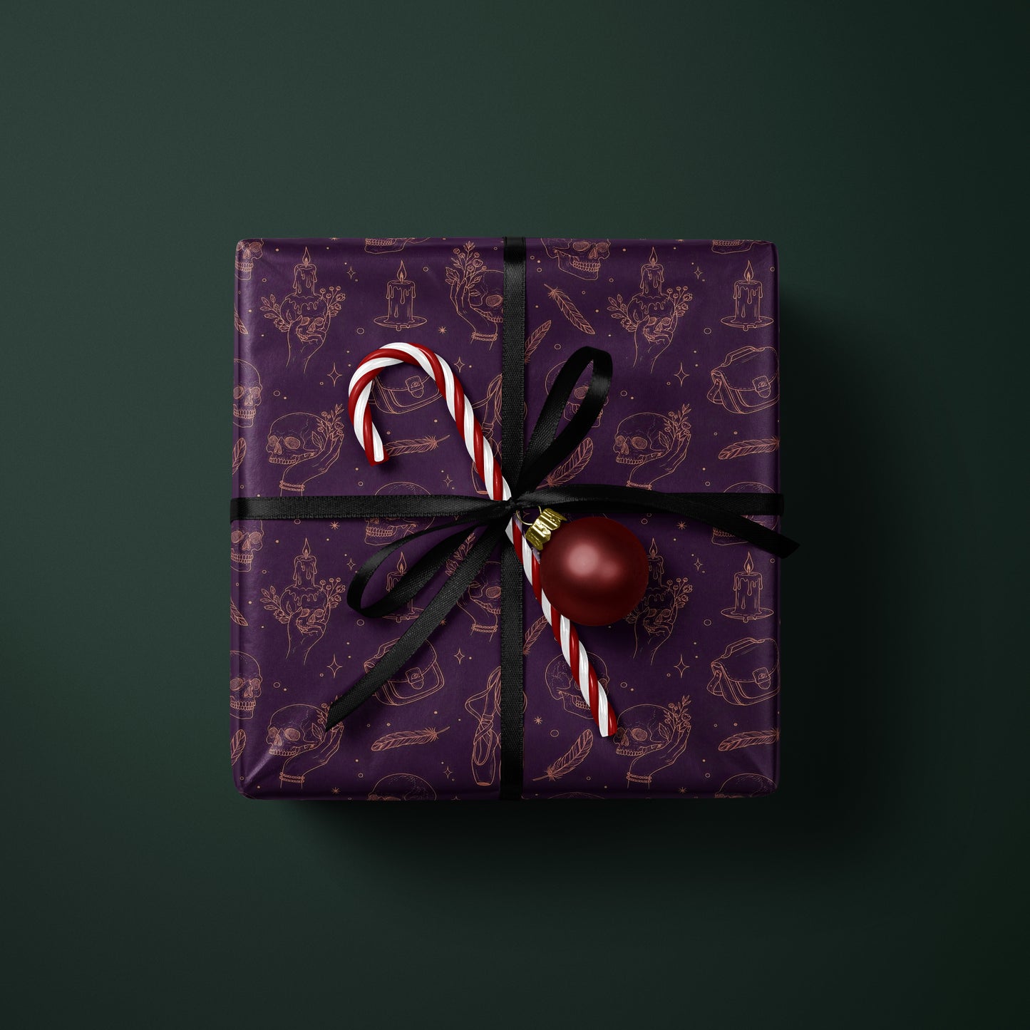 Skulls & Feathers Wrapping Paper