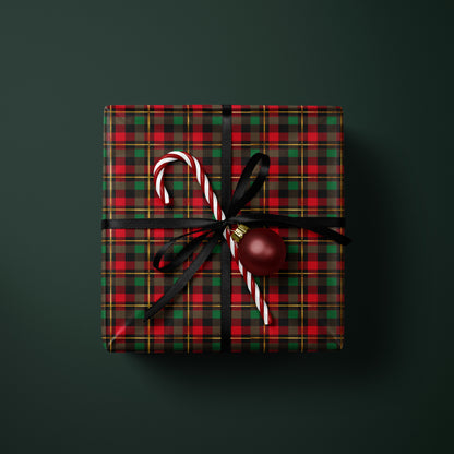Traditional Christmas Plaid Wrapping Paper
