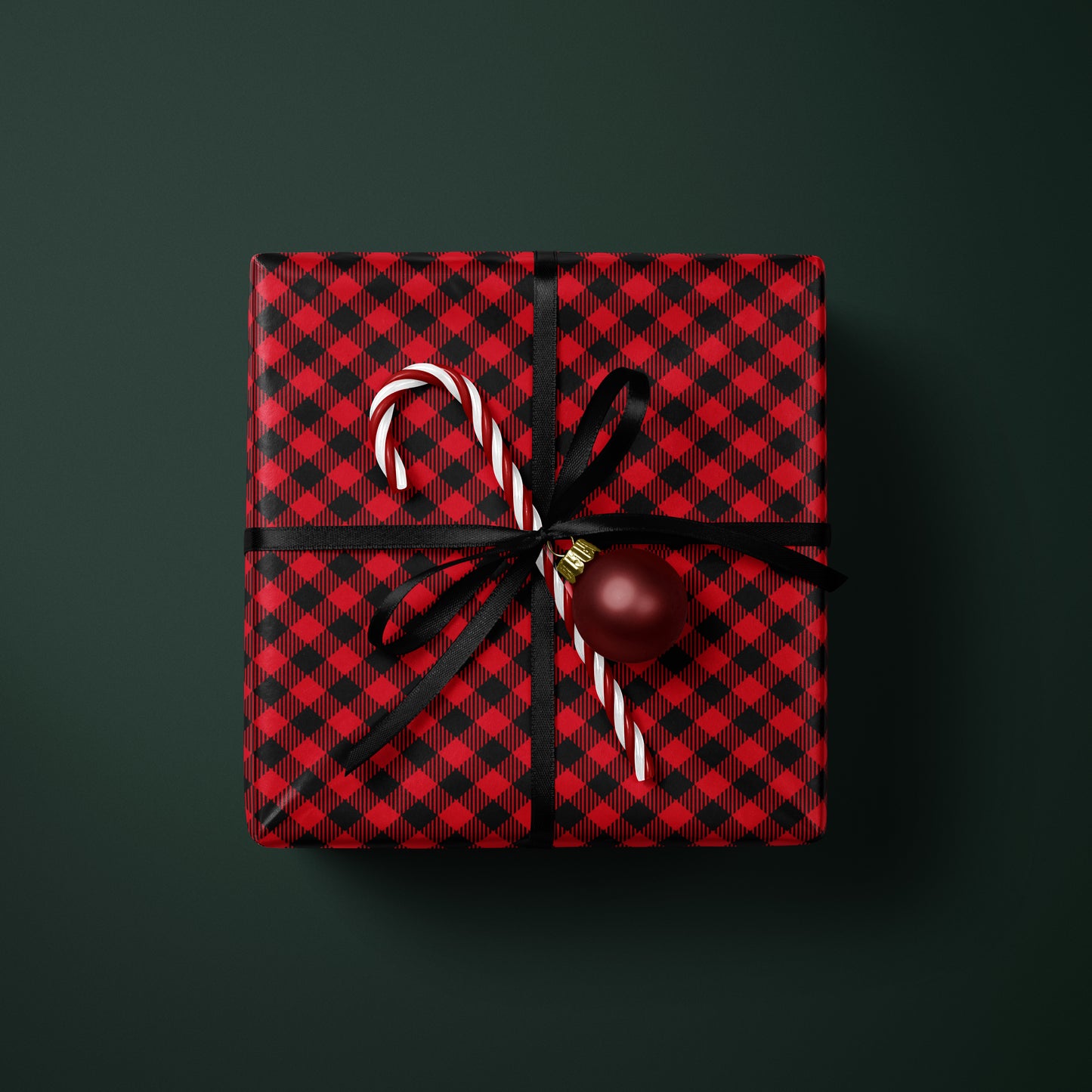 Red Buffalo Plaid Wrapping Paper
