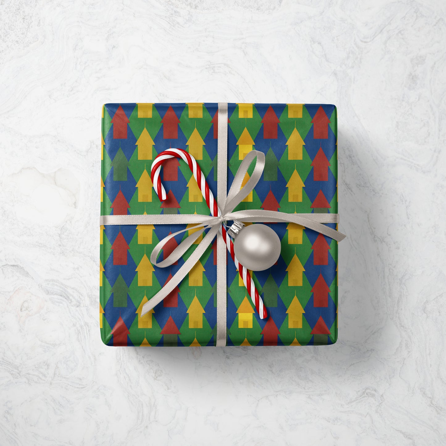 Wizard Houses Pattern Wrapping Paper