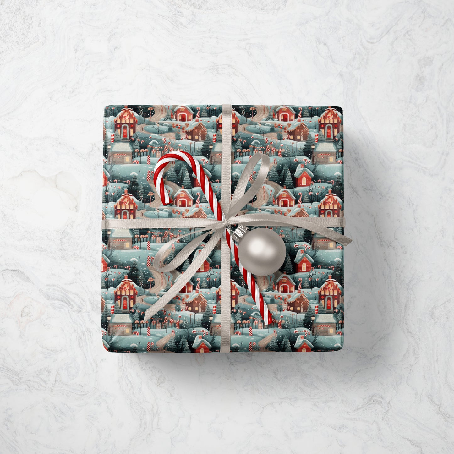 Christmas Gingerbread House Wrapping Paper