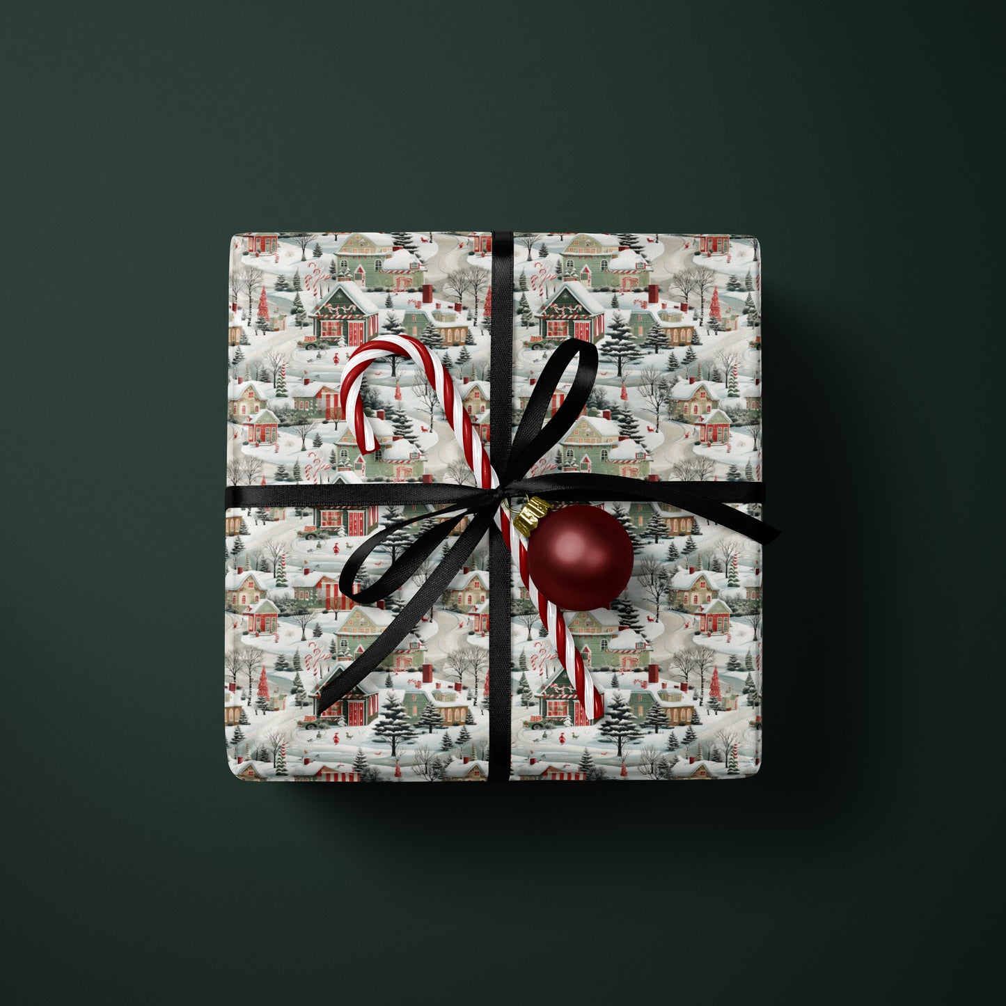 Christmas Village Wrapping Paper
