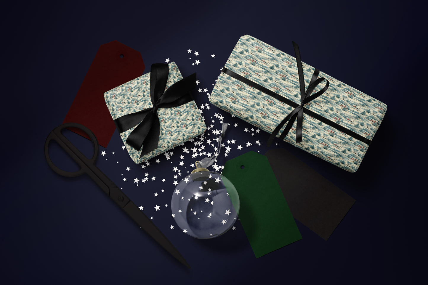 Winter Village Wrapping Paper Roll