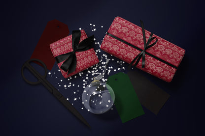 Red Christmas Sweater Wrapping Paper