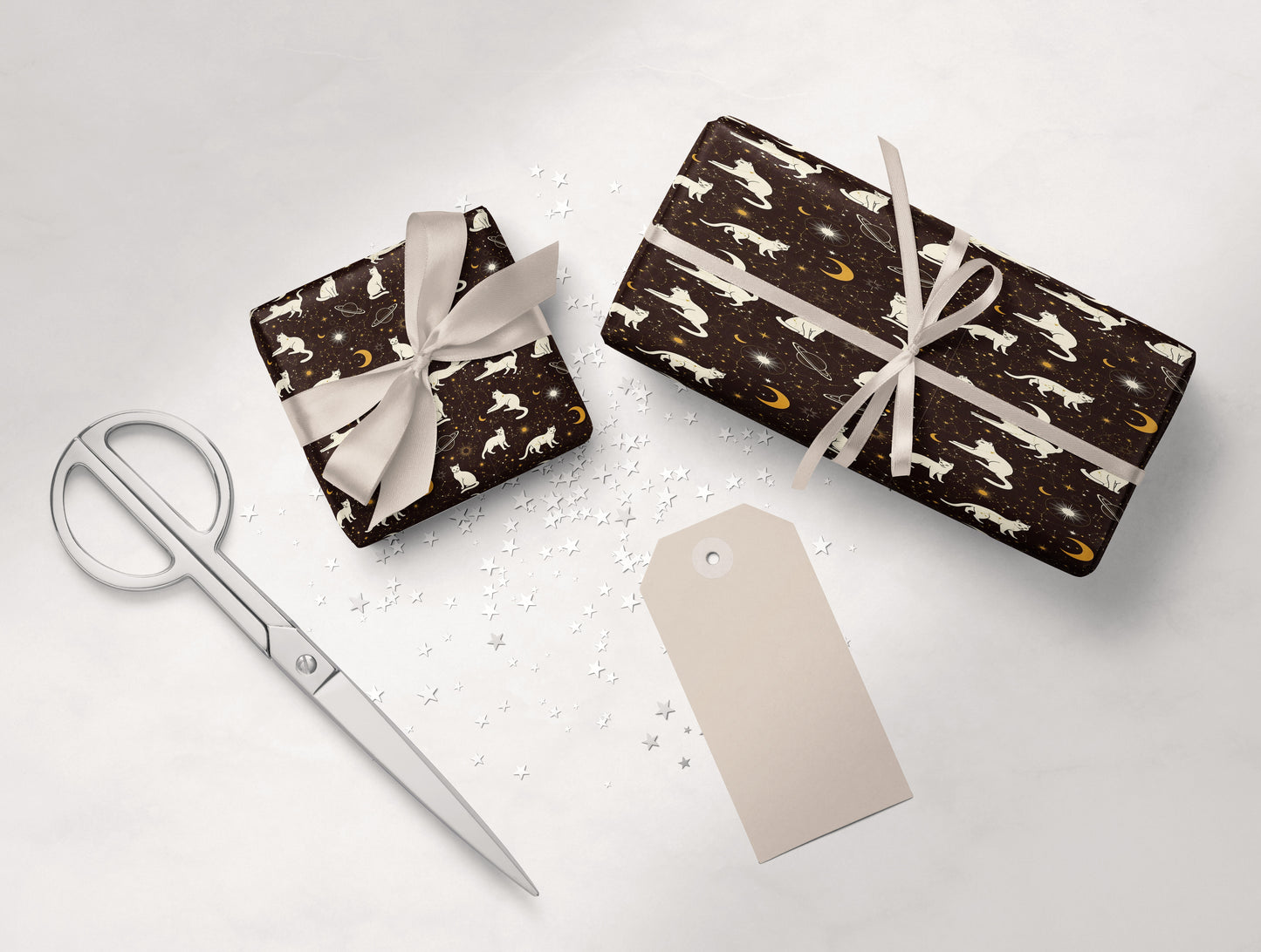 Cat Constellations Wrapping Paper
