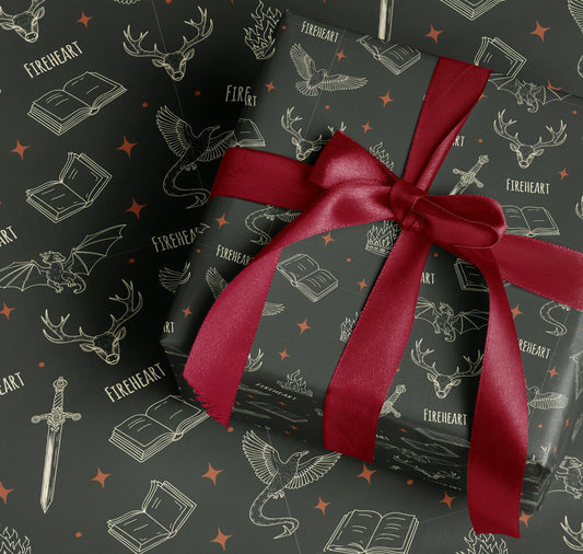 Fireheart Wrapping Paper - MagicMerchEmporium