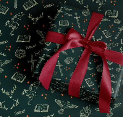 Fireheart Throne of Glass Wrapping Paper - MagicMerchEmporium