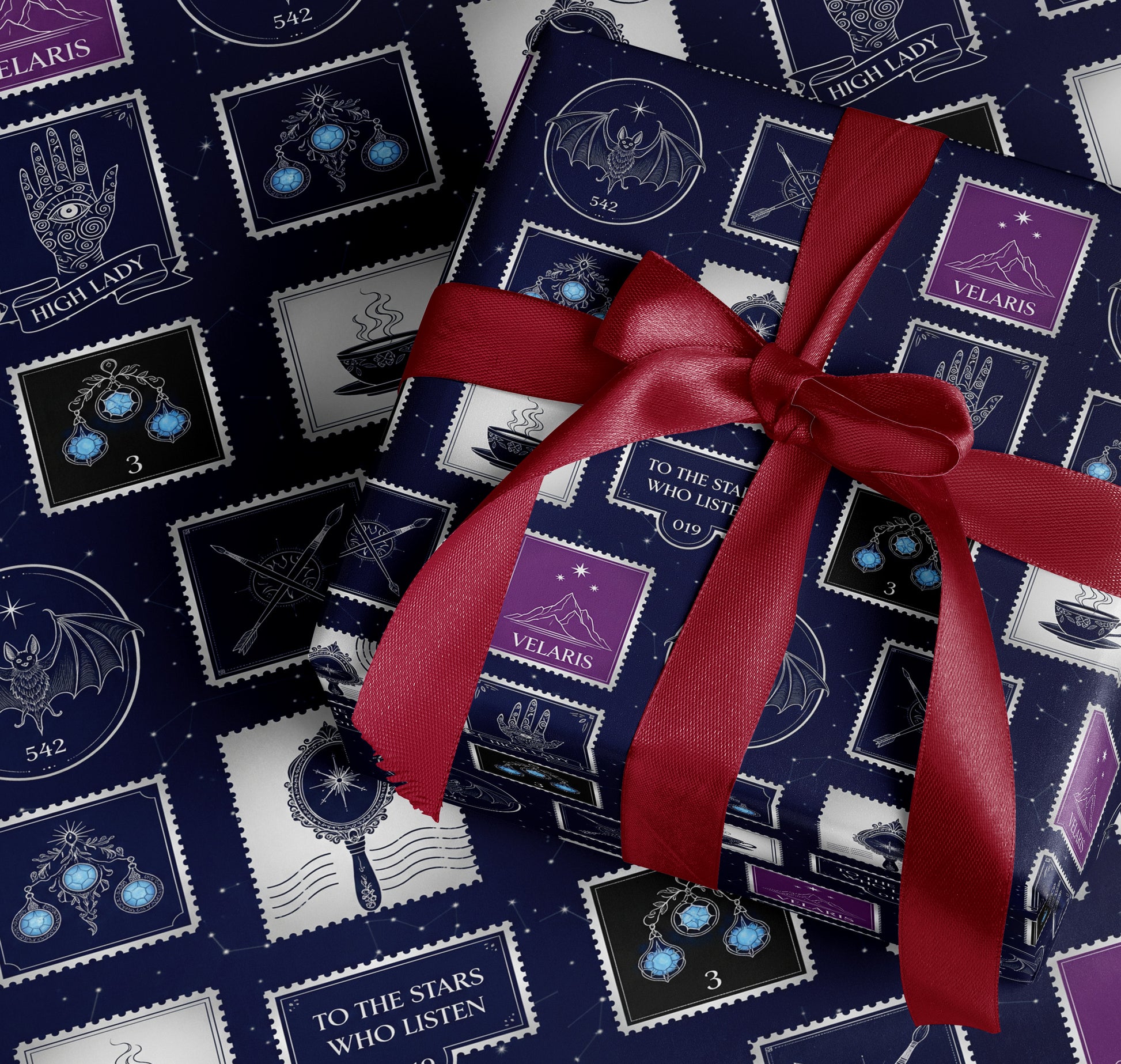 Luxury ACOTAR Velaris Wrapping Paper - MagicMerchEmporium