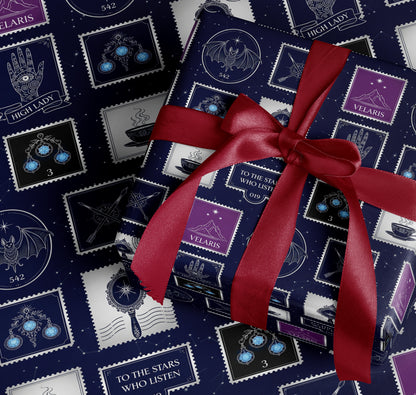Luxury ACOTAR Velaris Wrapping Paper - MagicMerchEmporium