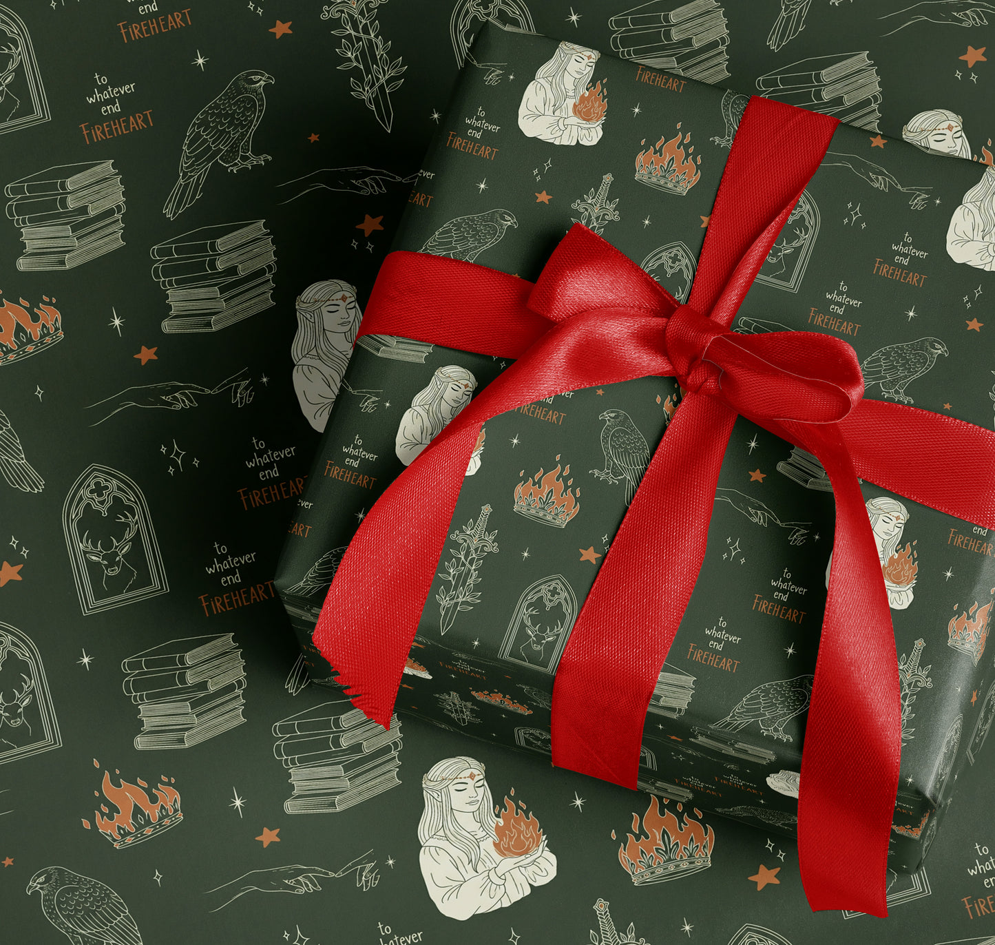 Aelin’s Terrasen crest Wrapping Paper - MagicMerchEmporium