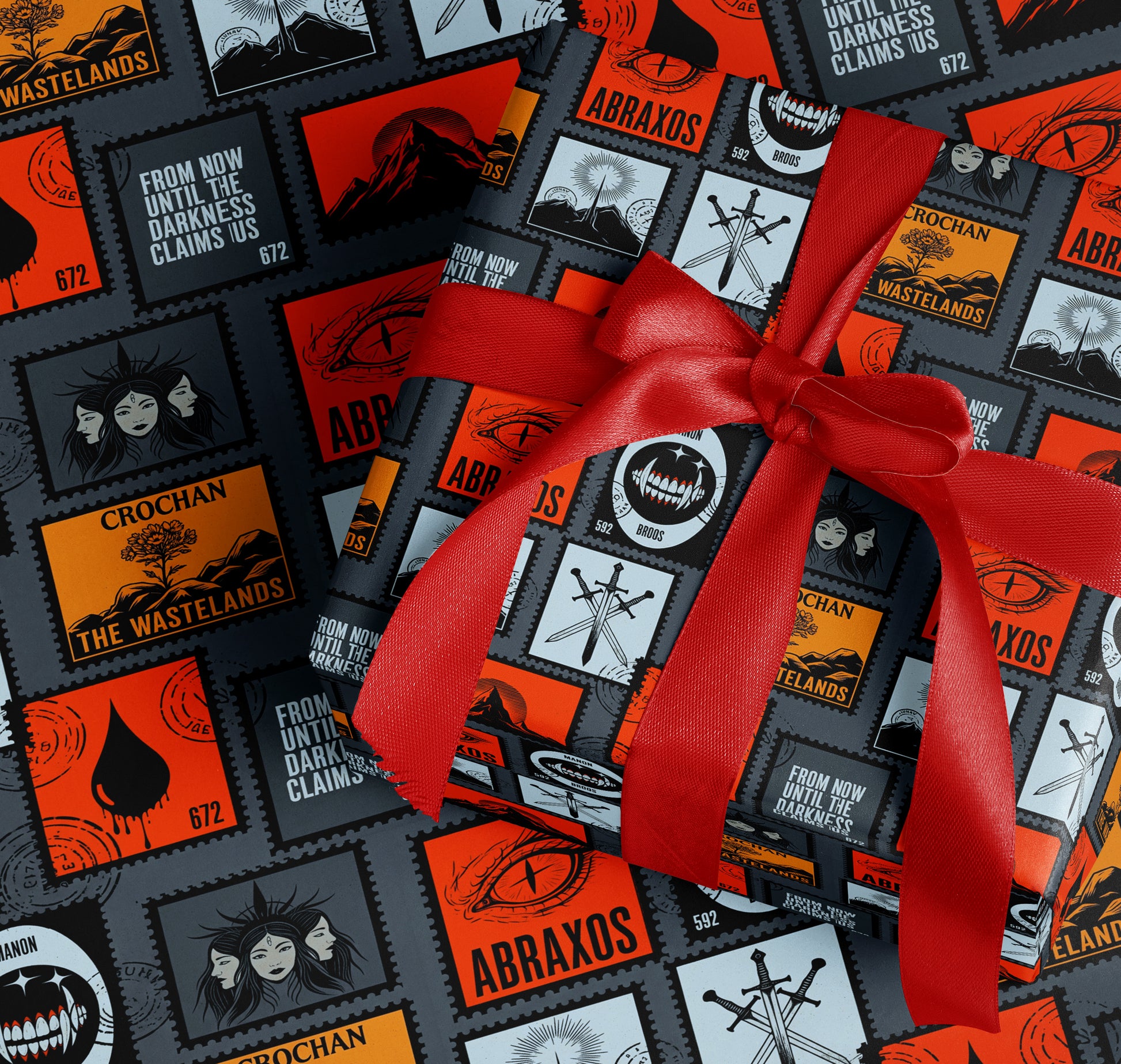 The Wastelands and Abraxos Wrapping Paper - MagicMerchEmporium