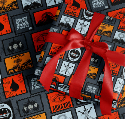 The Wastelands and Abraxos Wrapping Paper - MagicMerchEmporium