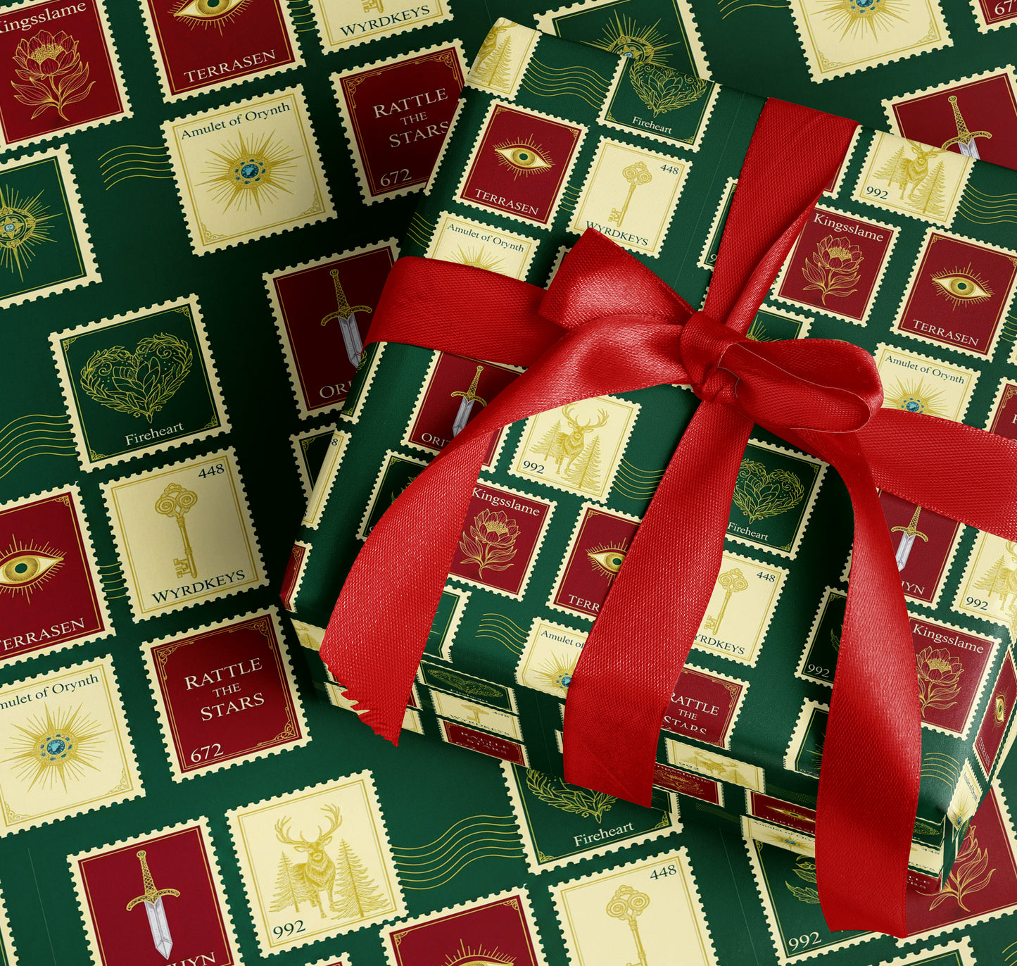 Terrasen & Amulet of Orynth Wrapping Paper - MagicMerchEmporium