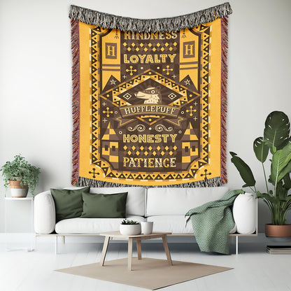 🦡 Hufflepuff Honeybadger House Blanket