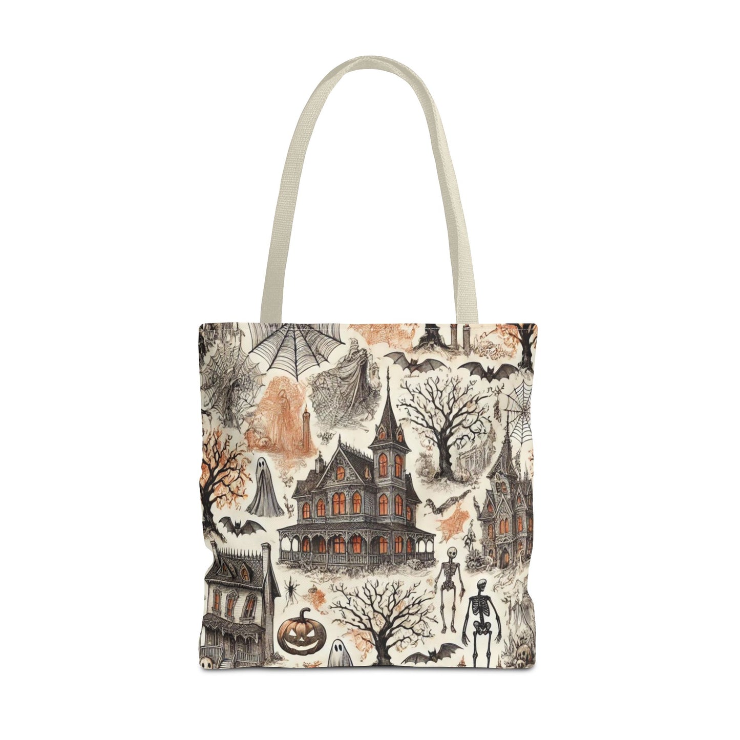 🍂 Halloween French Toile Tote Bag