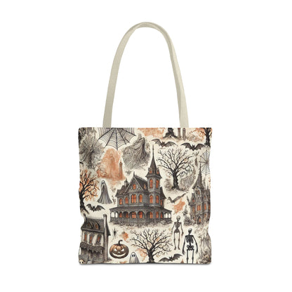 🍂 Halloween French Toile Tote Bag