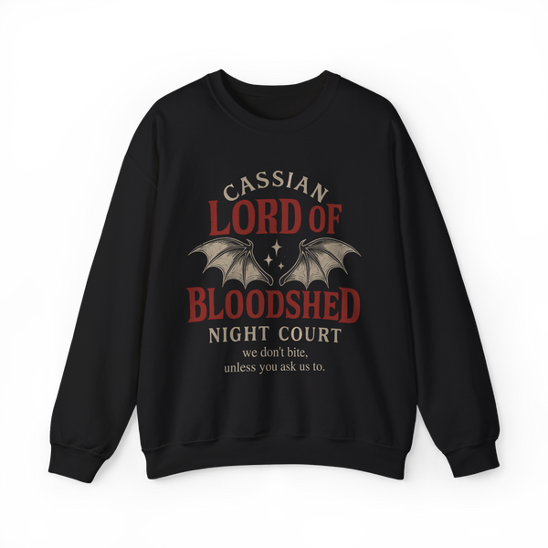 Cassian Lord of Bloodshed Sweatshirt in Black