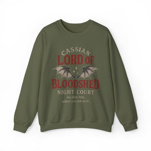 Cassian Lord of Bloodshed Sweatshirt in Military Green