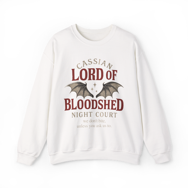 Cassian Lord of Bloodshed Sweatshirt in White