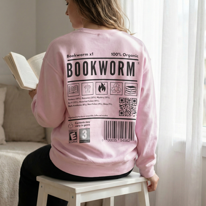 Bookworm Barcode Sweatshirt