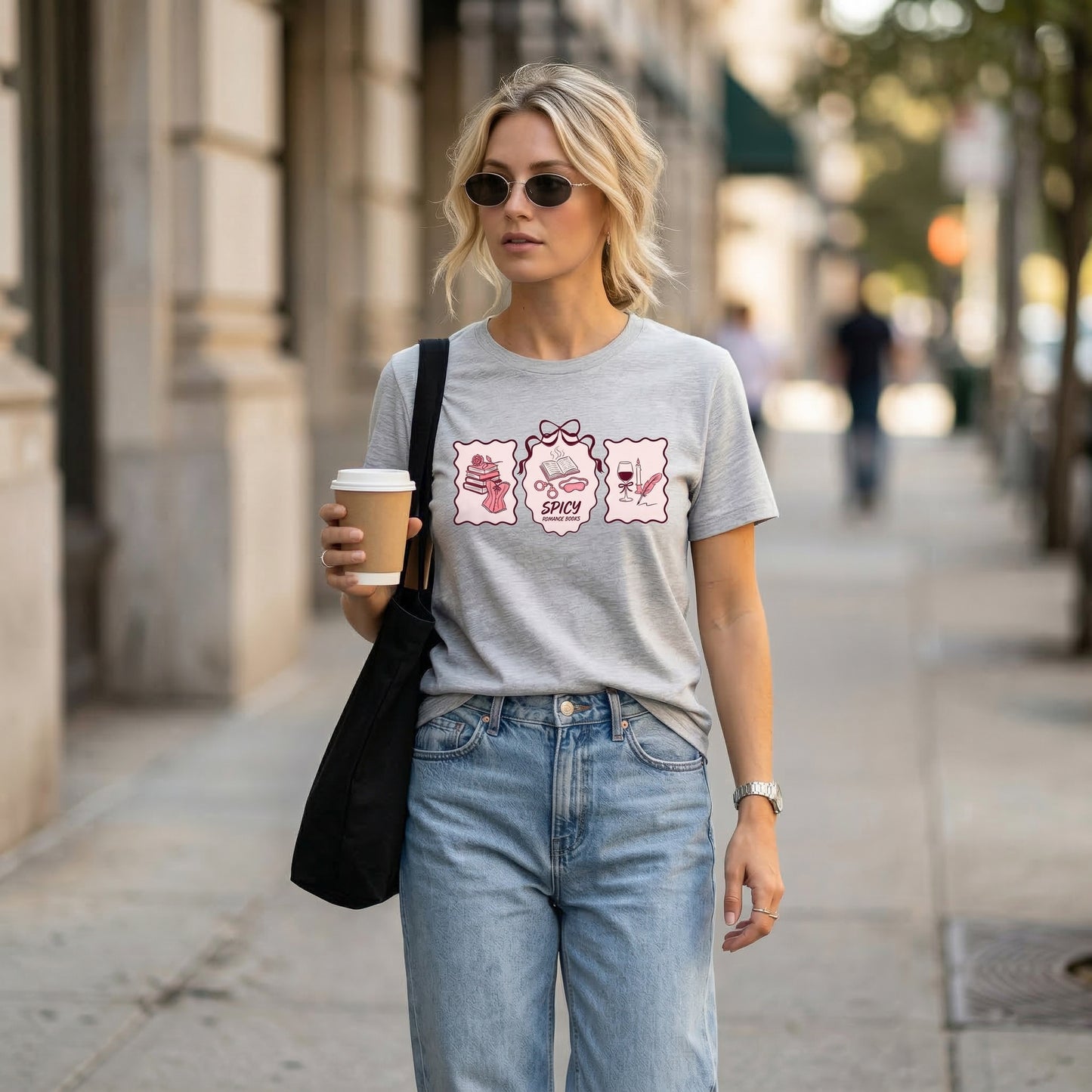 Bookish Triptych Frames Tee