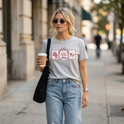 Bookish Triptych Frames Tee