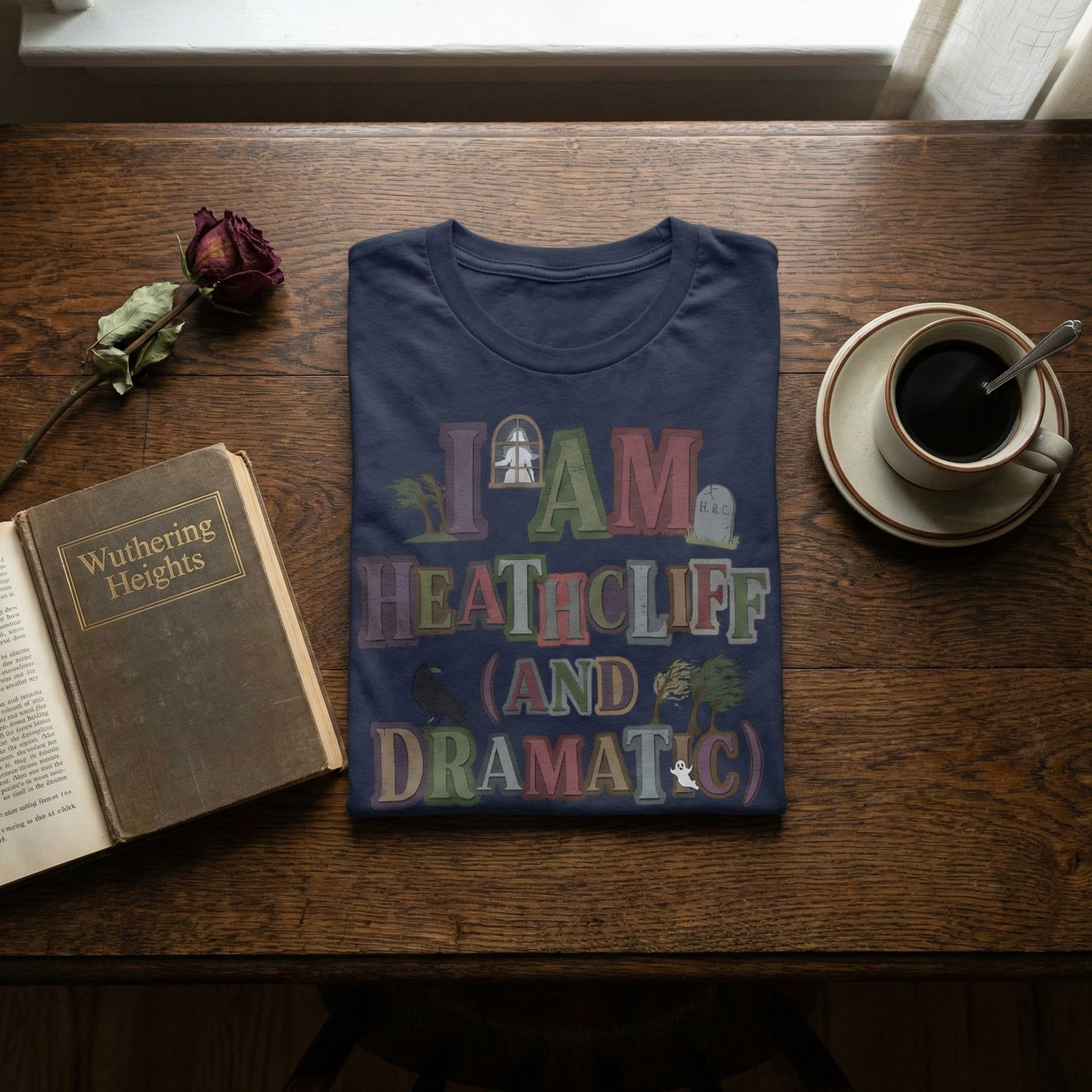 Heathcliff And Dramatic Tee