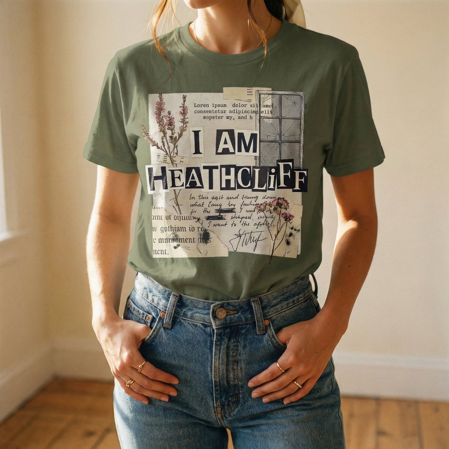 The "I Am Heathcliff" Collage Tee