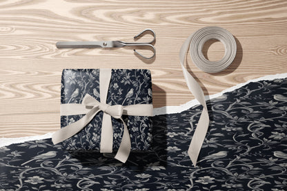 Midnight Floral Wrapping Paper