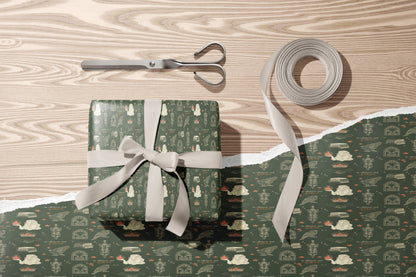 Light Green Aelin Galathynius Wrapping Paper - MagicMerchEmporium