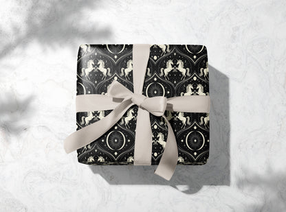 Celestial Unicorn Constellation Wrapping Paper