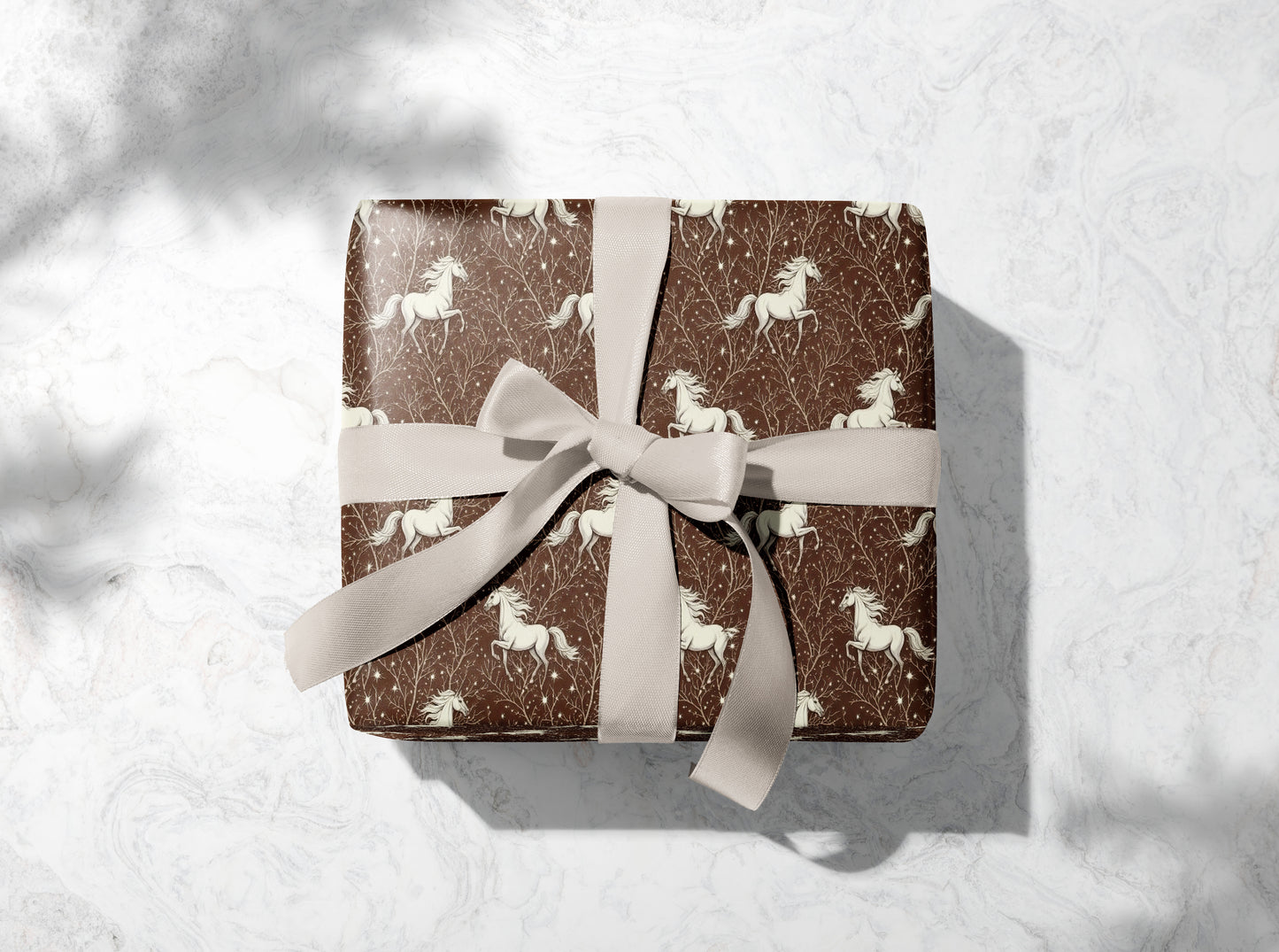 Brown Horses Wrapping Paper