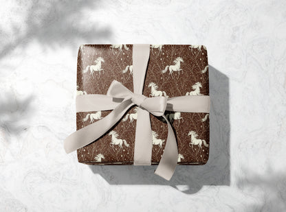 Brown Horses Wrapping Paper