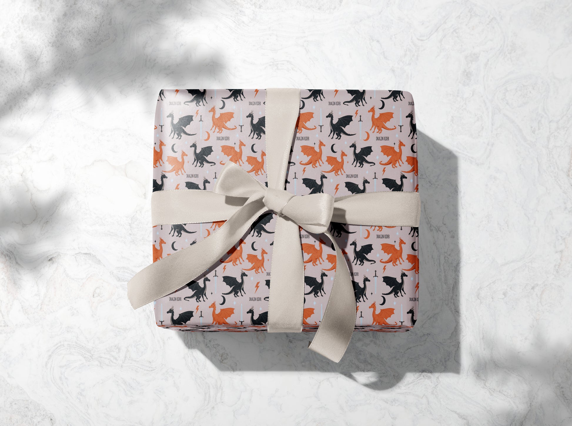 BookTok Dragon Wrapping Paper - MagicMerchEmporium