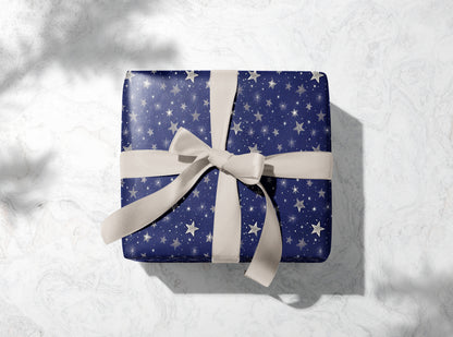Stars Blue Sky Wrapping Paper