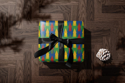 Wizard Houses Pattern Wrapping Paper