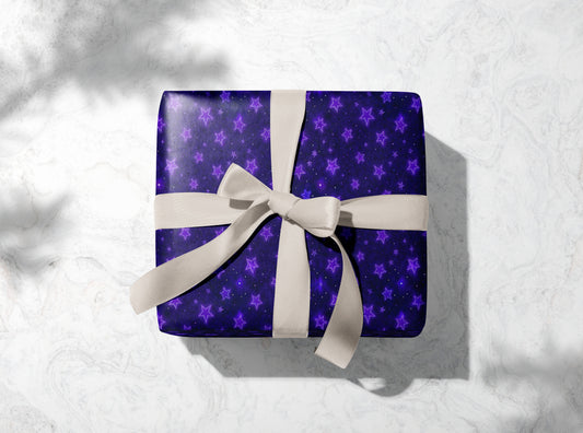 Dark Cosmic Sky Wrapping Paper